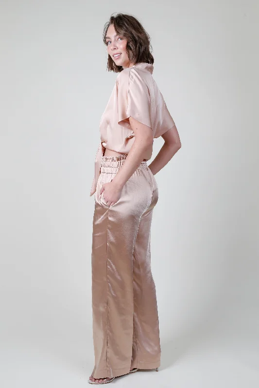 GENERATION LOVE | Theresa Satin Pants - Terracotta