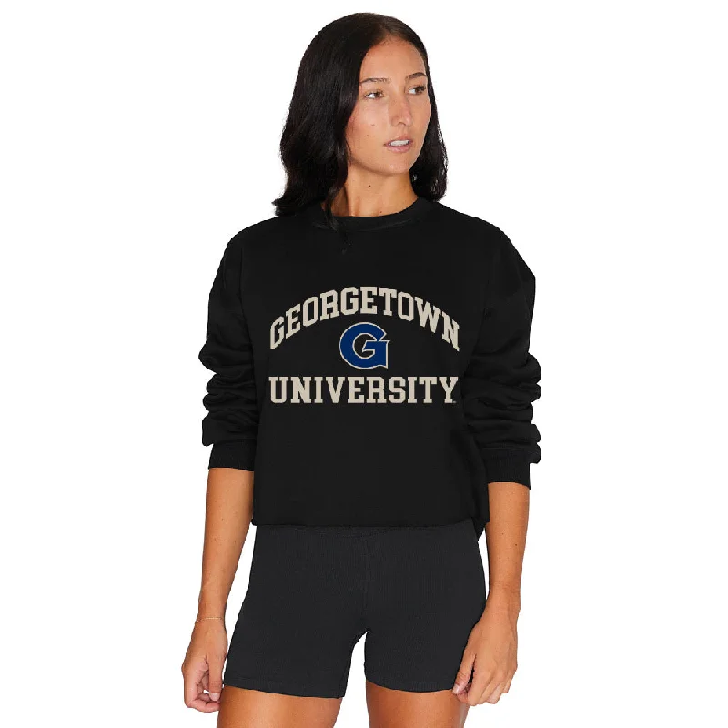 Georgetown Black Crewneck