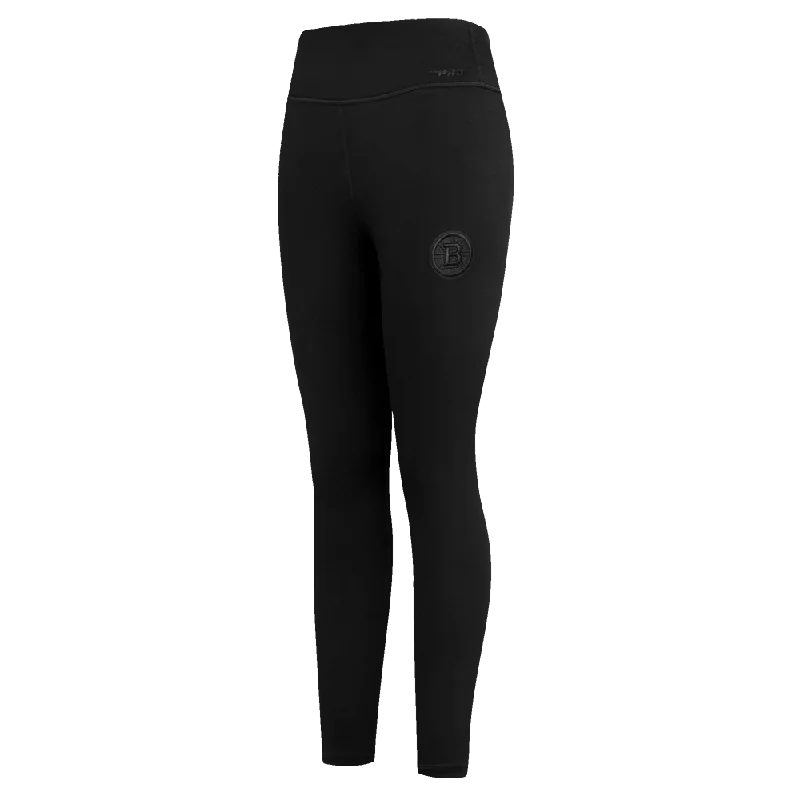 NHL BOSTON BRUINS NEUTRAL WOMEN'S JERSEY LEGGING (BLACK)