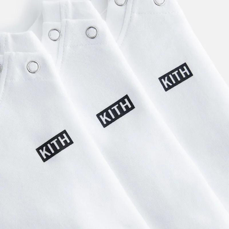 Kith Baby 3-Pack Bodysuit - White