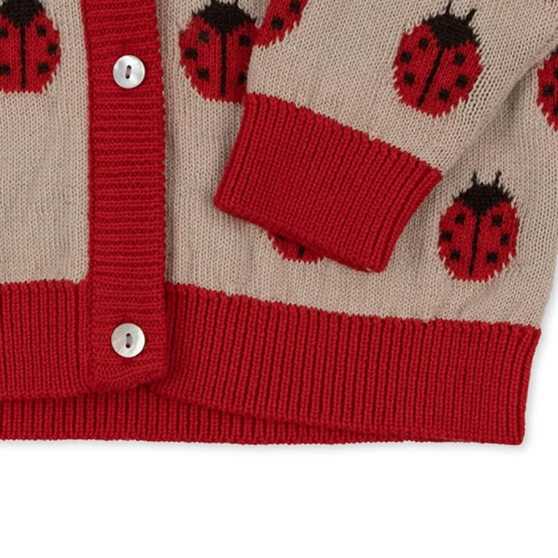 Konges Sløjd Ladybug Belou Knit Wool Cardigan