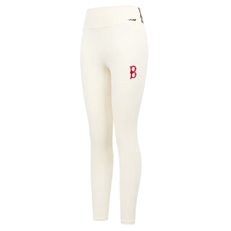 MLB BOSTON RED SOX RETRO CLASSIC WOMEN'S JERSEY LEGGING (EGGSHELL)