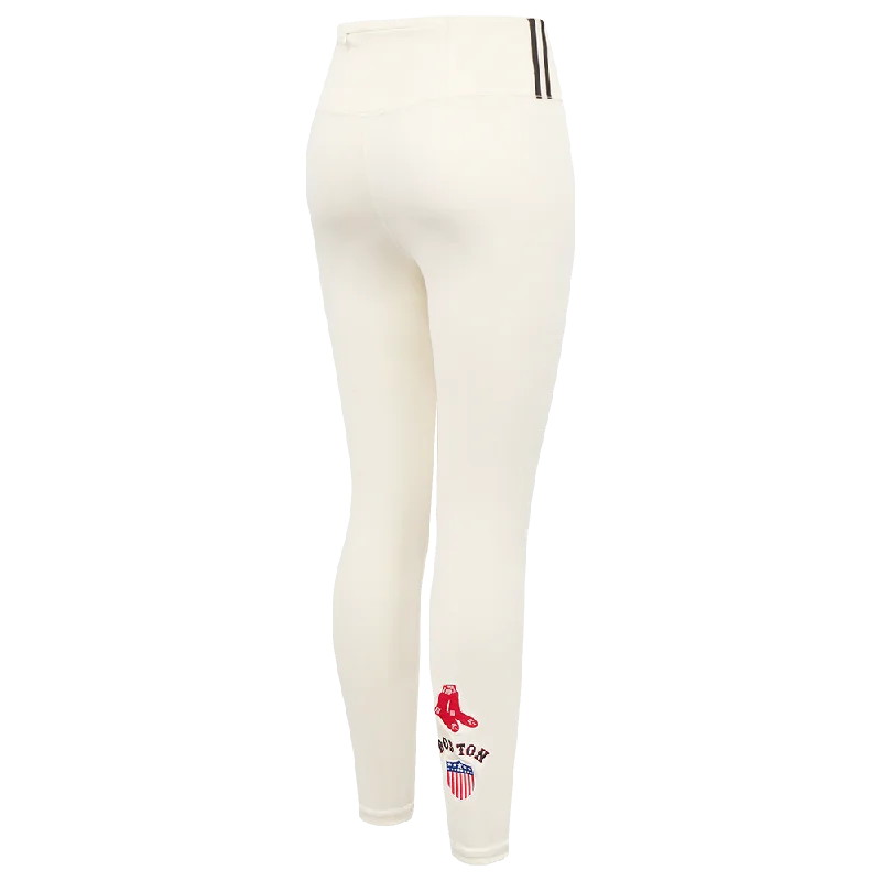 MLB BOSTON RED SOX RETRO CLASSIC WOMEN'S JERSEY LEGGING (EGGSHELL)