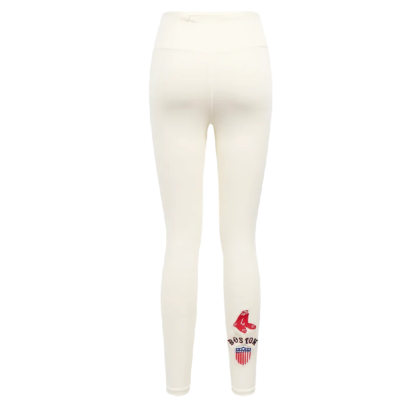 MLB BOSTON RED SOX RETRO CLASSIC WOMEN'S JERSEY LEGGING (EGGSHELL)