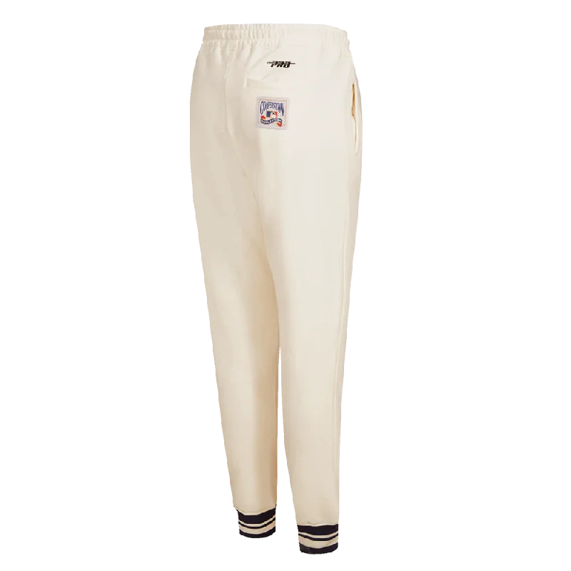 MLB CHICAGO CUBS RETRO CLASSIC WOMEN'S RIB SWEATPANT (EGGSHELL/ MIDNIGHT NAVY)