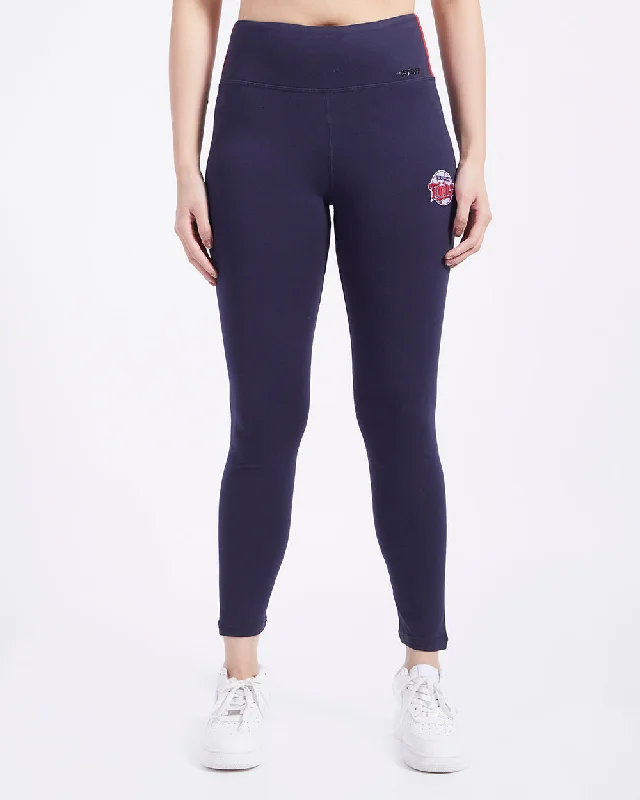 MLB MINNESOTA TWINS RETRO CLASSIC WOMEN'S JERSEY LEGGIN (MIDNIGHT NAVY)