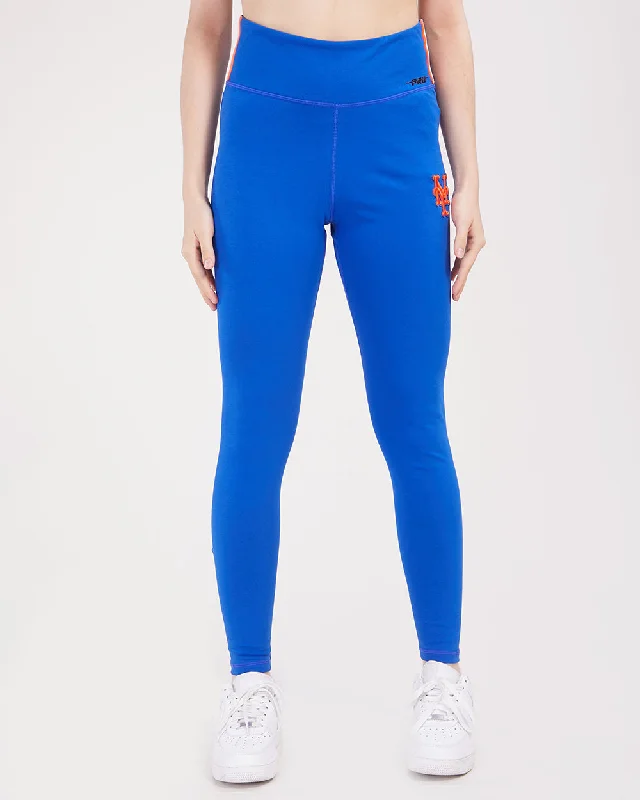 MLB NEW YORK METS RETRO CLASSIC WOMEN'S JERSEY LEGGING (ROYAL BLUE)