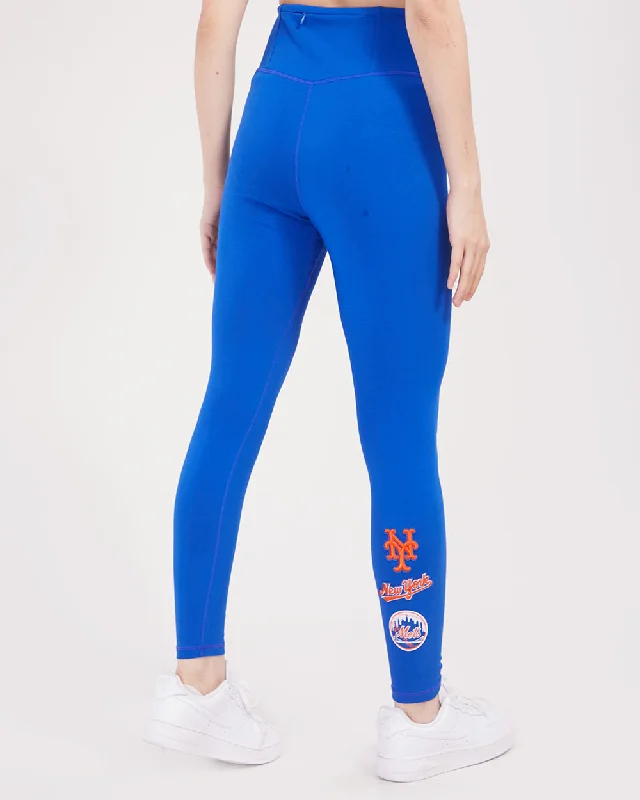 MLB NEW YORK METS RETRO CLASSIC WOMEN'S JERSEY LEGGING (ROYAL BLUE)