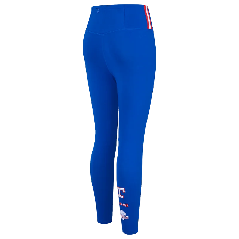 MLB TEXAS RANGERS RETRO CLASSIC WOMEN'S JERSEY LEGGIN (ROYAL BLUE)