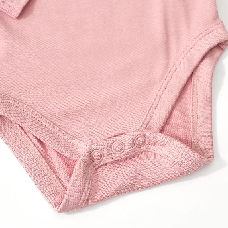 Mauve Blush Long Sleeve Bodysuit