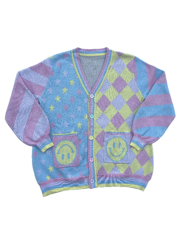 Pastel Colored Clown Cardigan