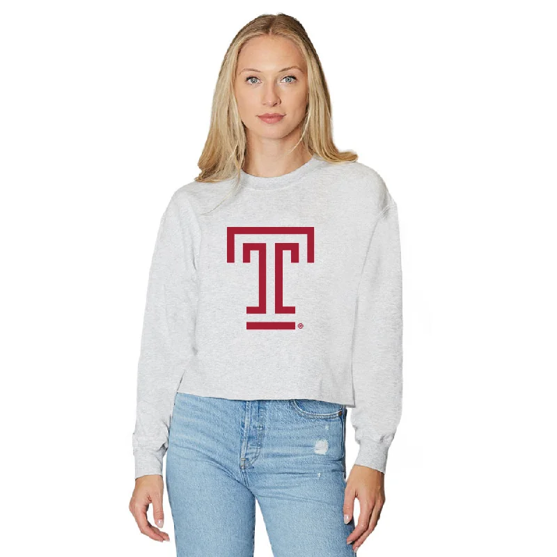 Temple Owls Gray Crewneck