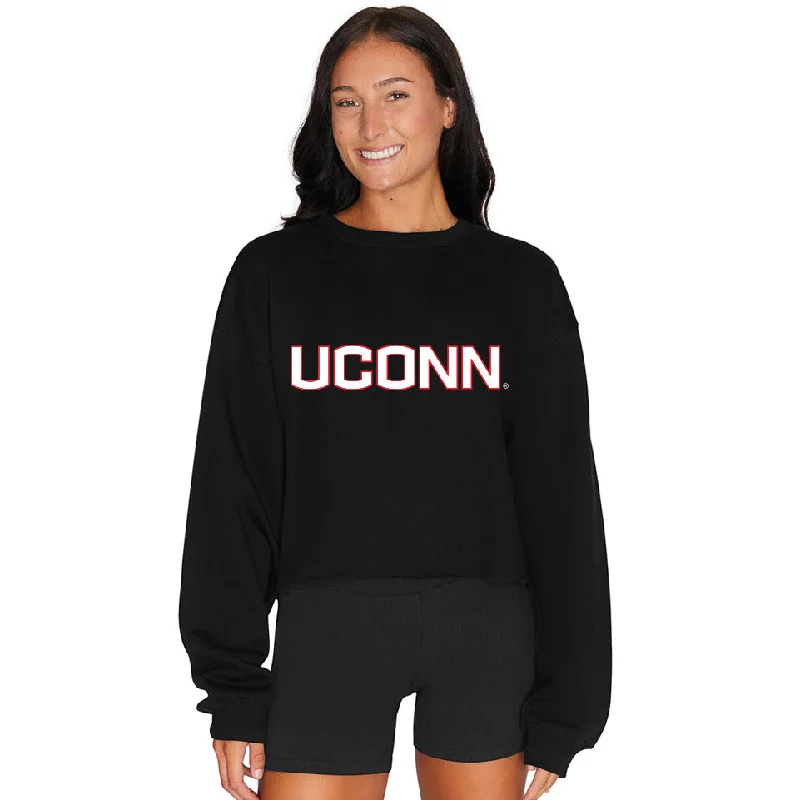 UConn Black Crewneck