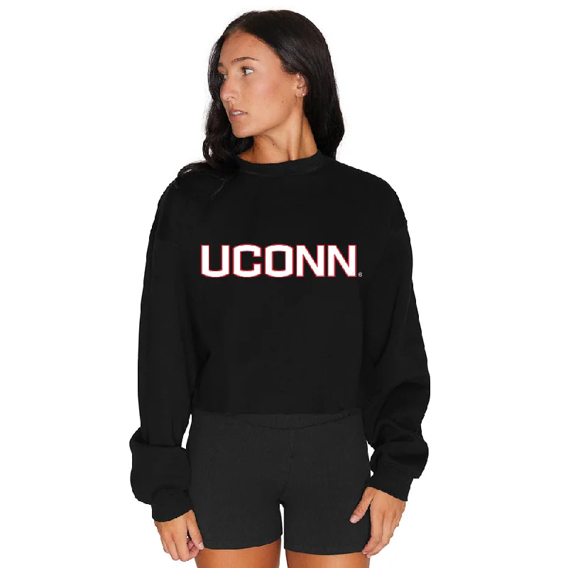 UConn Black Crewneck