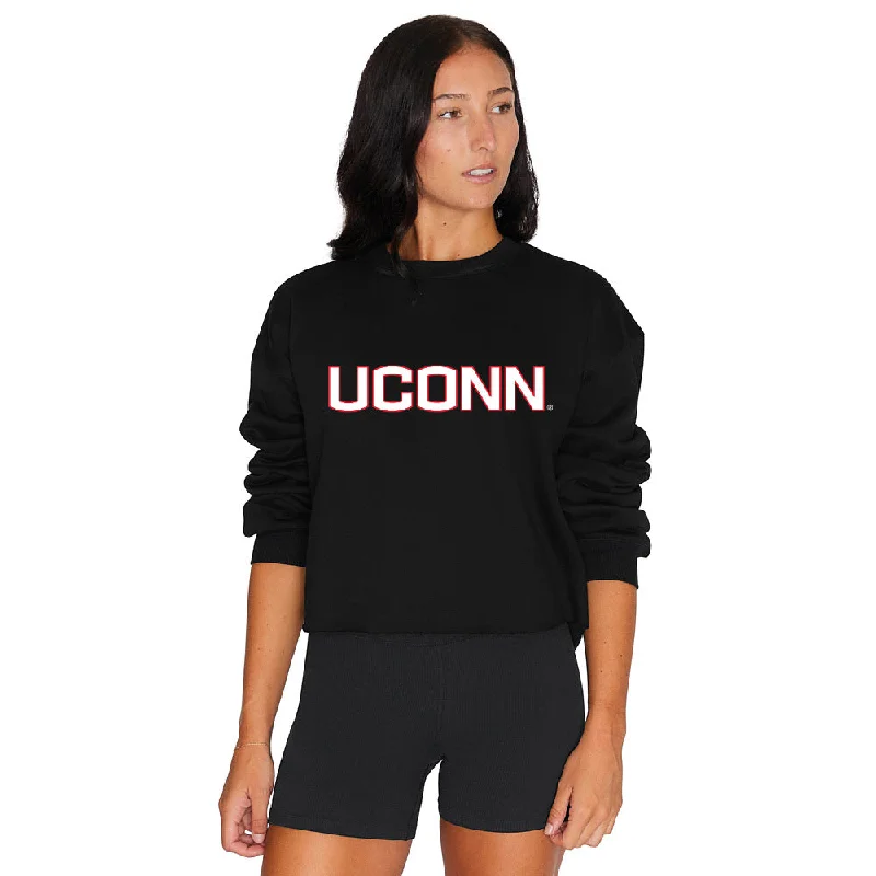 UConn Black Crewneck