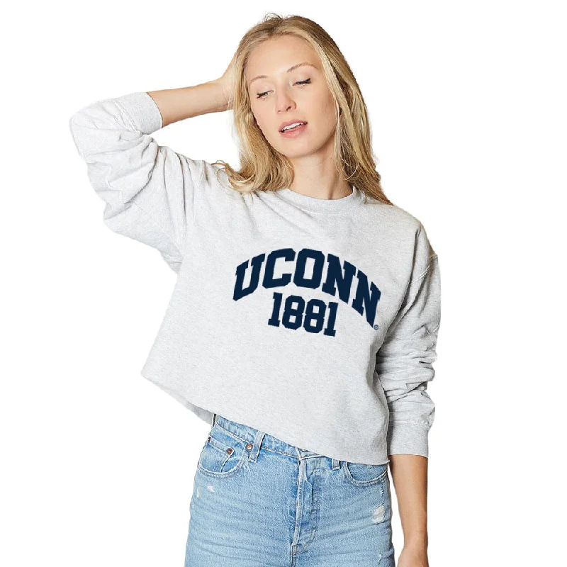 UConn Established Gray Crewneck