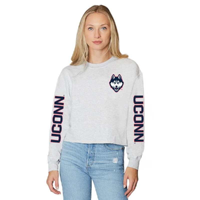 UConn Varsity Gray Crewneck