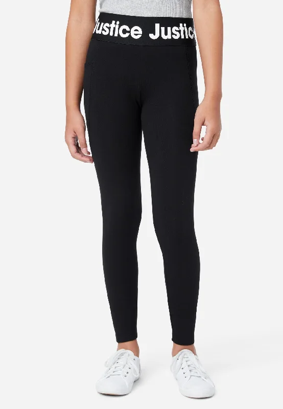 Justice Logo Full-Length Leggings