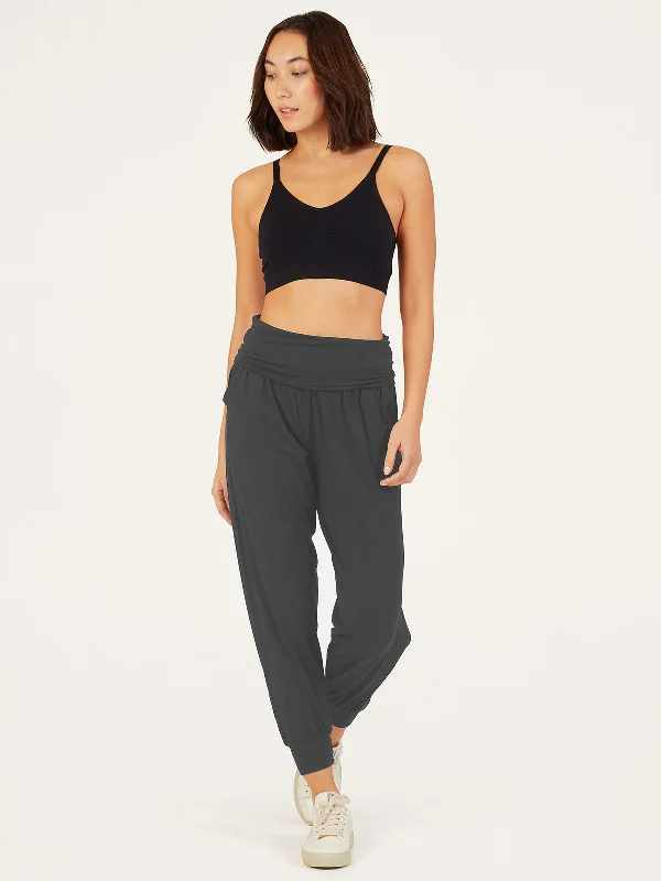 Dashka Plain Bamboo Jersey Loungepants - Steel