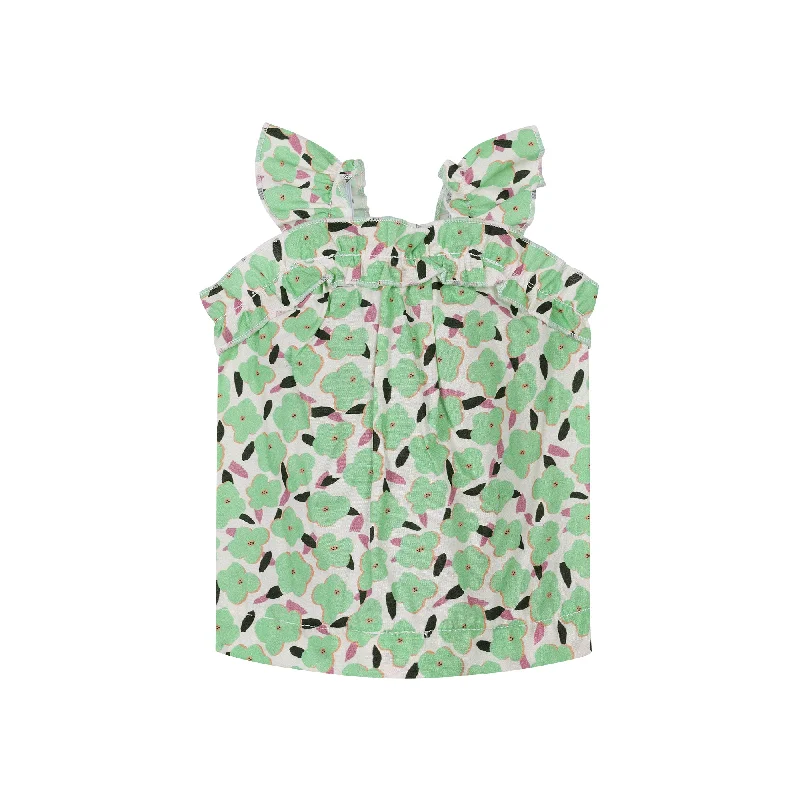 Floral Escapades Tank - Green