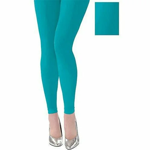 Adult - Turquoise Footless Tights