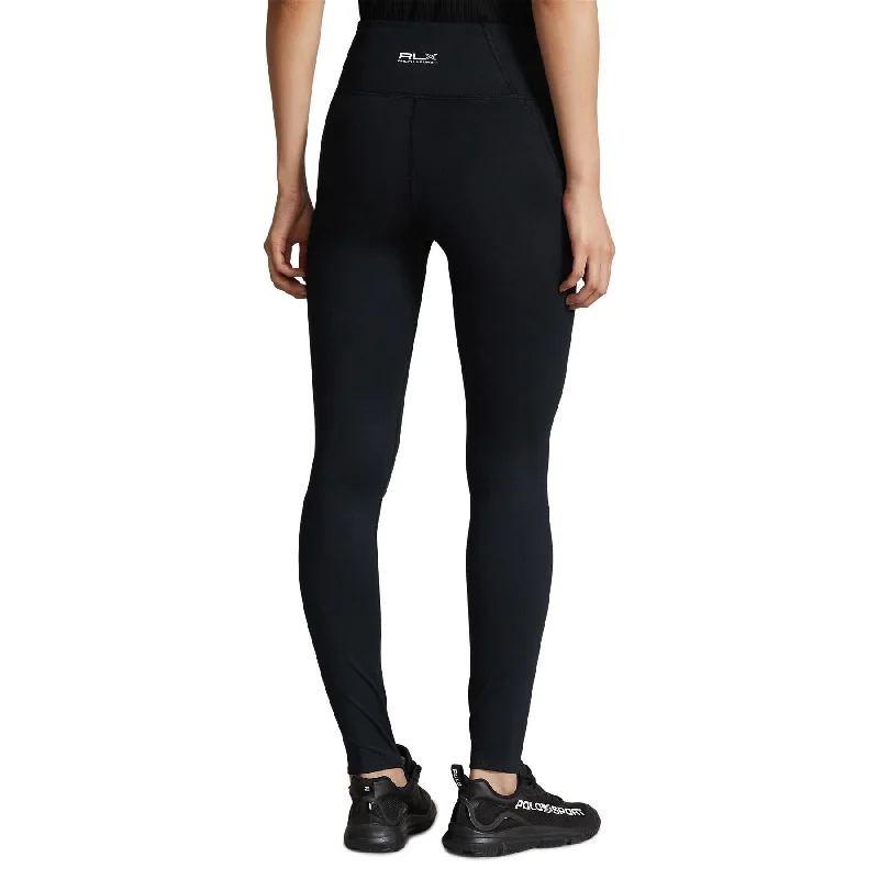 Womens Stirrup Stretch Legging Polo Black - SS24