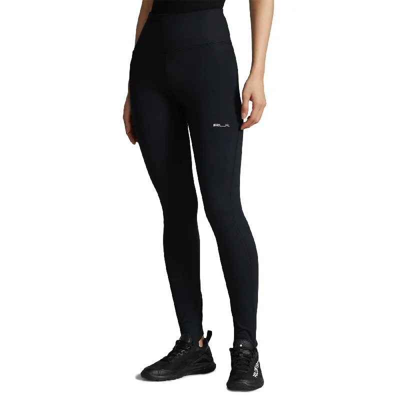 Womens Stirrup Stretch Legging Polo Black - SS24