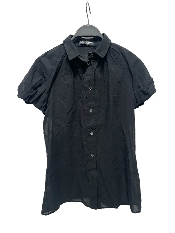 DOLCE&GABBANA/SS Blouse/40/Cotton/BLK/Button Up