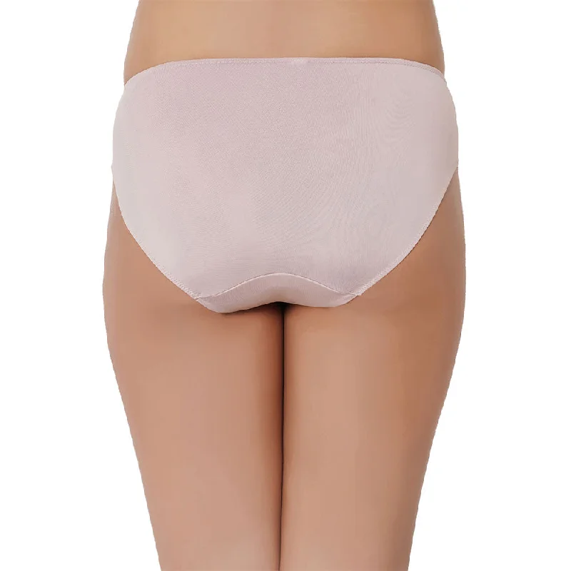 Aura Low Waist Medium Coverage Everyday Wear Bikini Panty - Cream