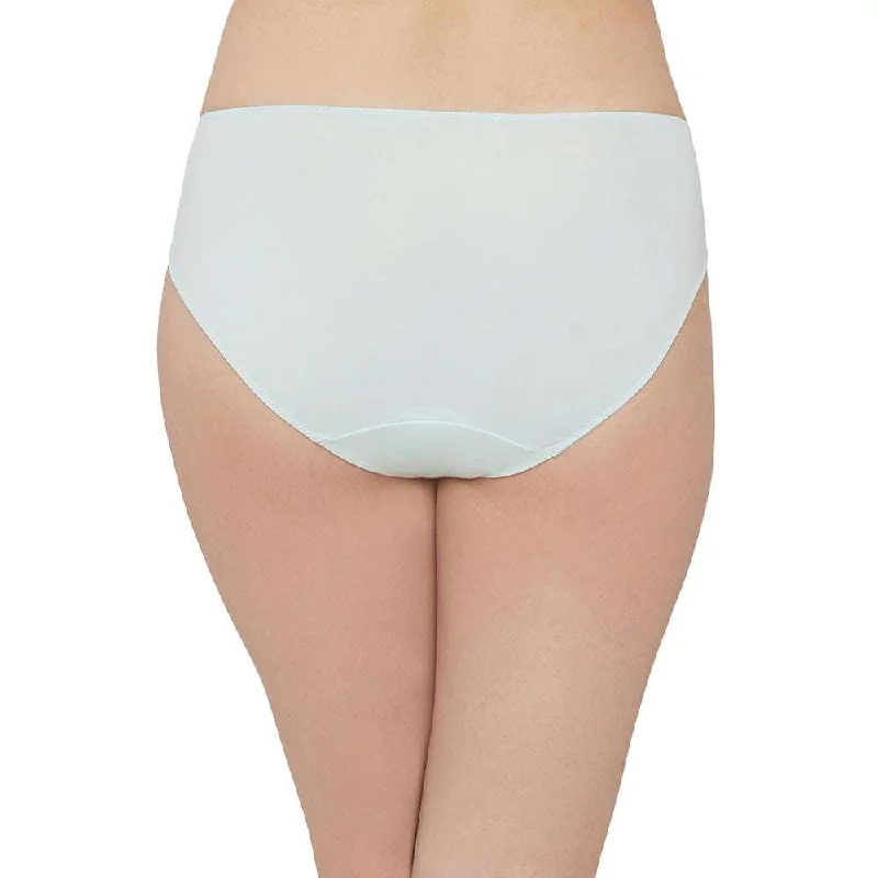 Aura Low Waist Medium Coverage Everyday Wear Bikini Panty - Mint Green