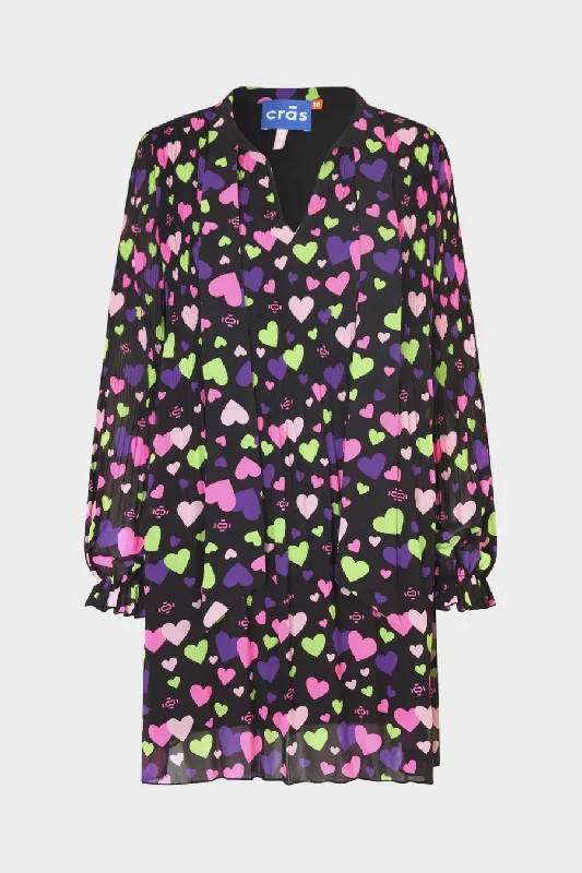 Cras Breencras Dress - Multi Logo Hearts