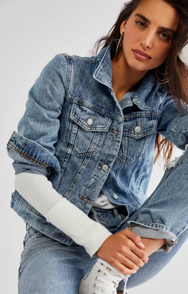 Free People Denim Jacket in Black or Denim