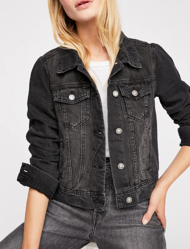 Free People Denim Jacket in Black or Denim