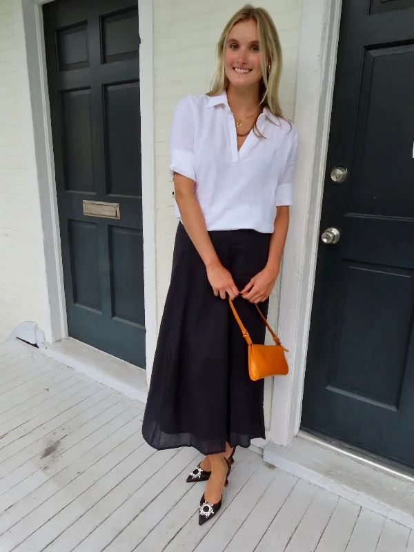 Hanley Midi Skirt Navy