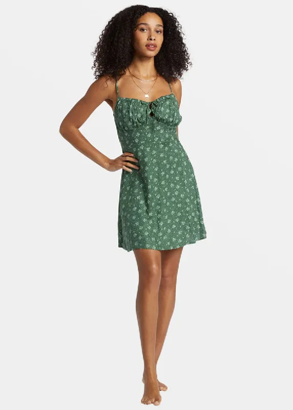 Island Calling Mini Dress - Emerald Bay