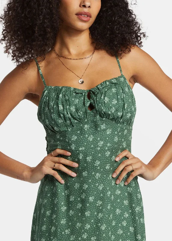 Island Calling Mini Dress - Emerald Bay