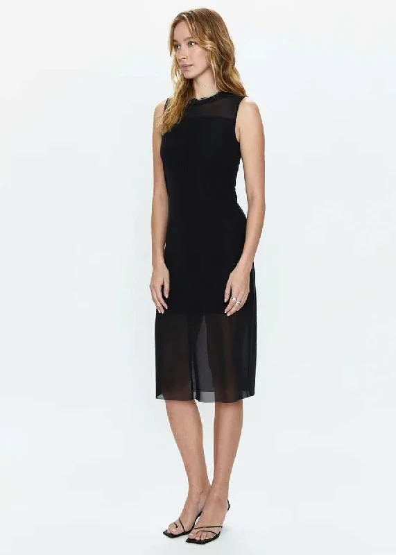 June Midi Dress - Noir