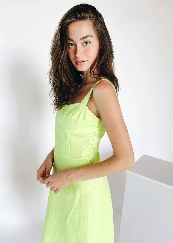 Malibu Mini Dress - Lime