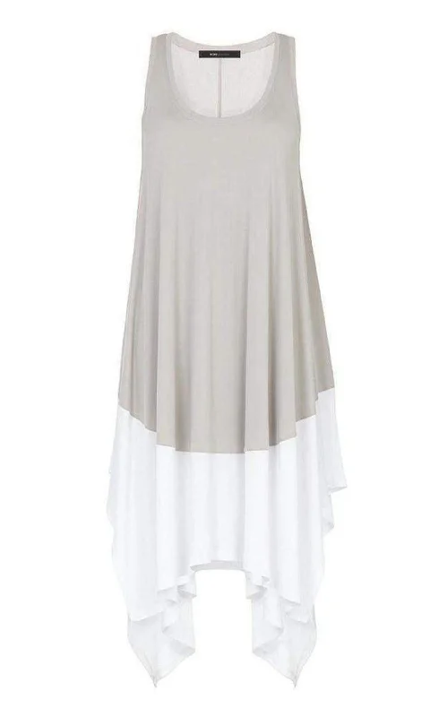 Handkerchief-hem Knit Dress