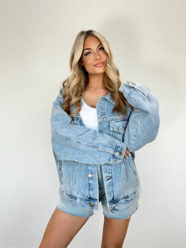 Denim Oversized Claudia Jacket