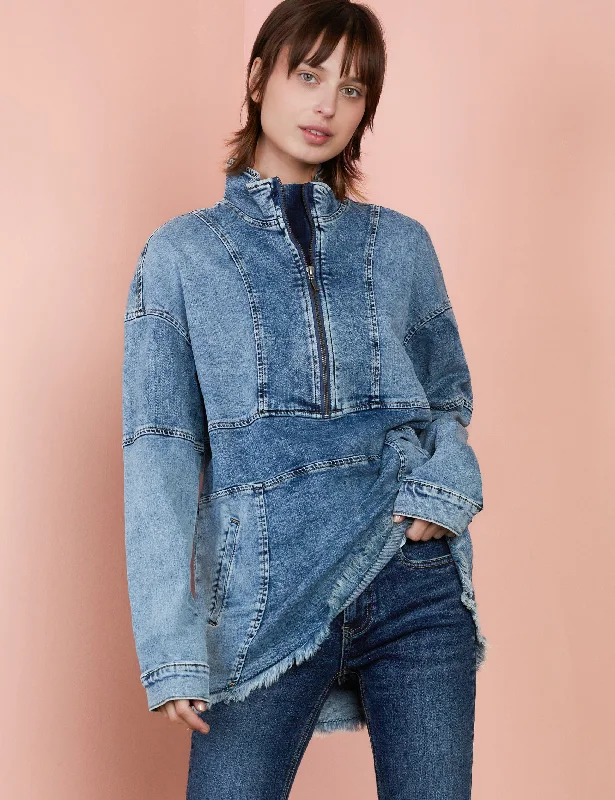 Pop-over Denim Jacket