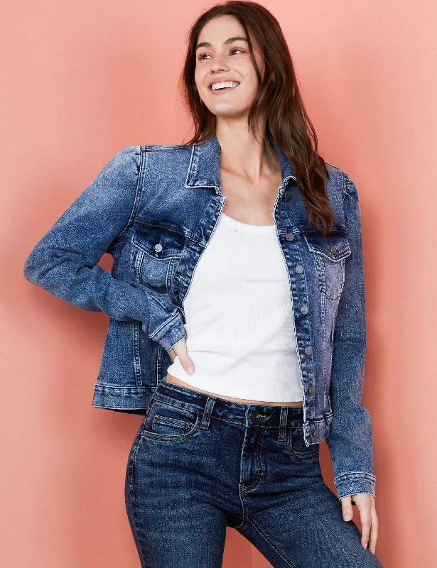 Puff Denim Jacket