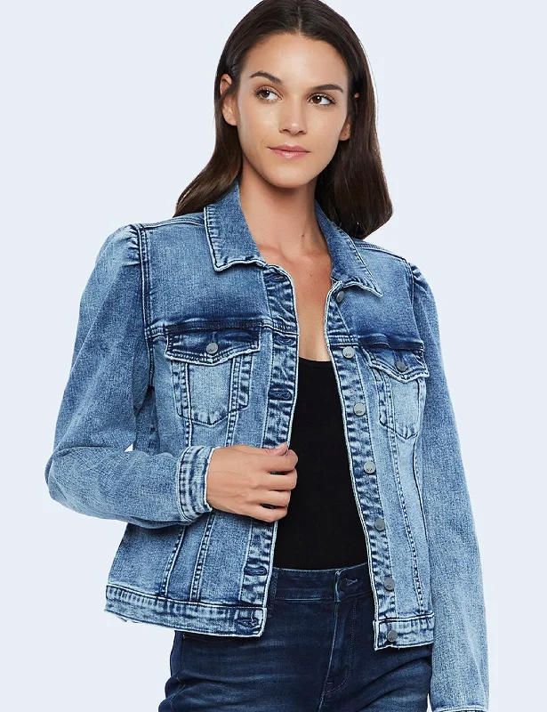 Puff Denim Jacket