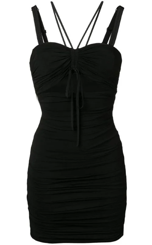 Ruched Cut-out Dress