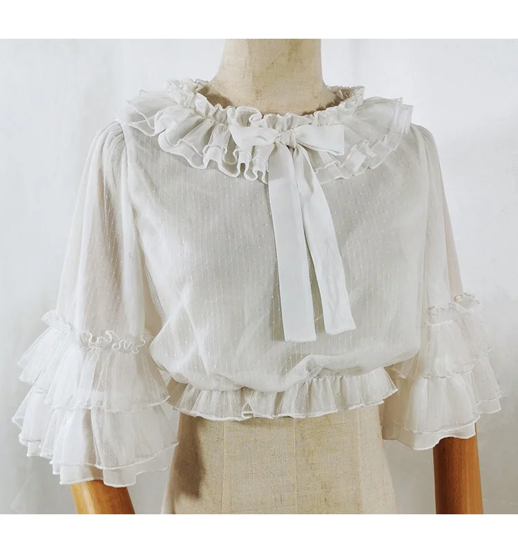 (BuyForMe) Sakurada Fawn~Princess Sleeve Chiffon Lolita Blouse