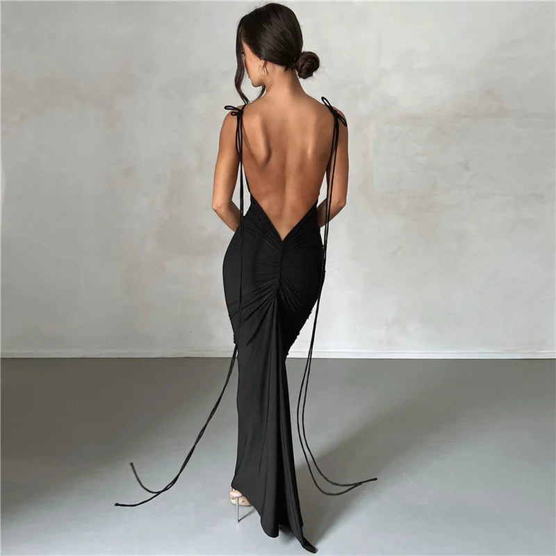 Sexy Maxi Long Dress Women Summer Club Party Spaghetti Strap Maxi Dress