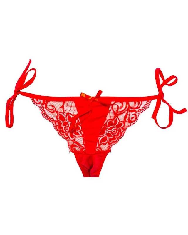 Sexy Net Lace Panty 6806 - Red Bikini Type Underwear