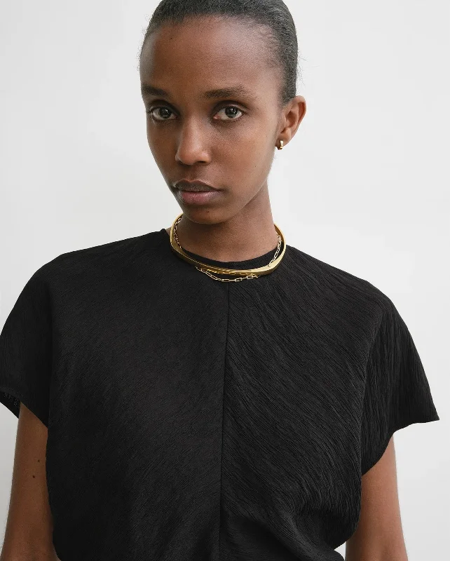 SLOUCH WAIST TOP / BLACK