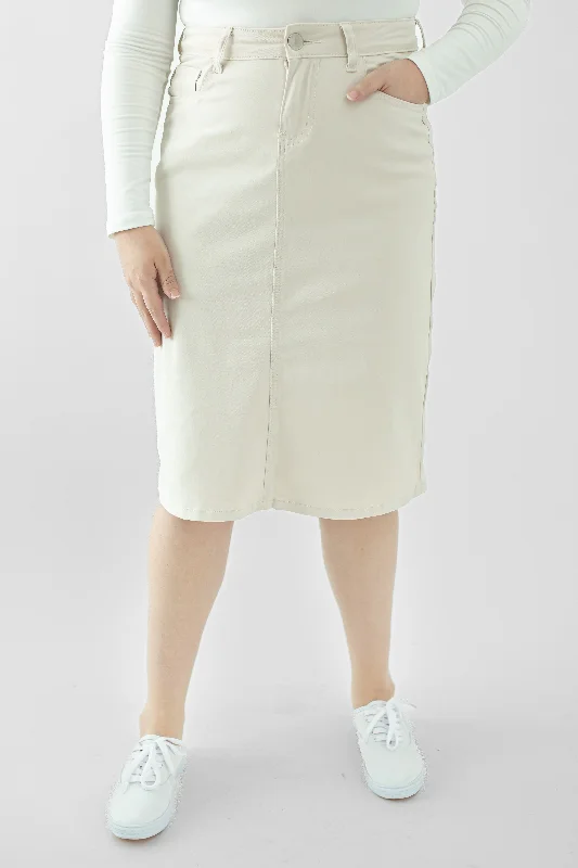 Taye Denim Skirt in Cloud