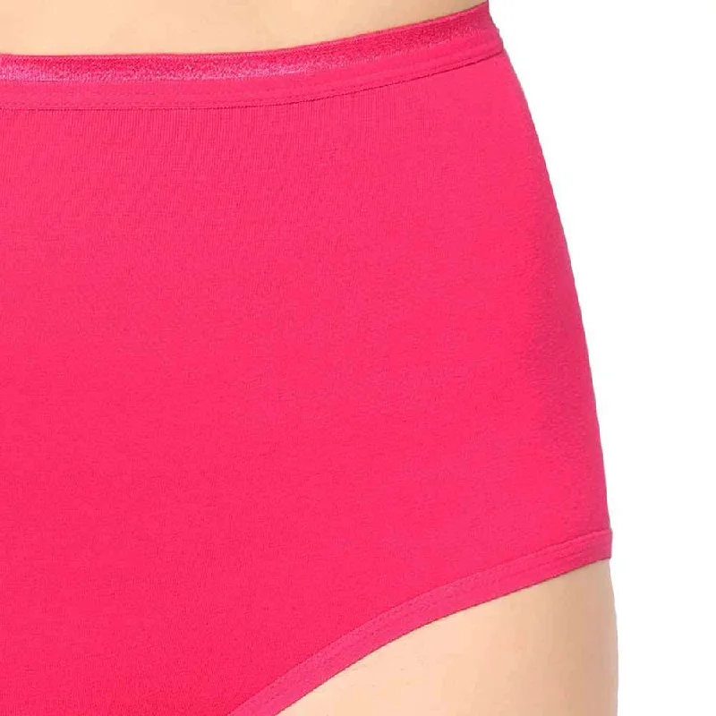 Cotton High Waist Full Coverage Everyday Wear Pack of 3  Full Brief Maxi Panty